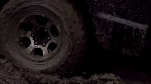 Wheel in the Mud 4K TZ Stock Footage 278814923