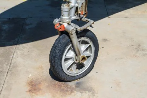 Wheel of plane Stock Photos