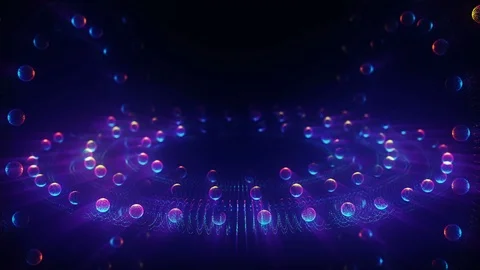 Wheel plate abstract particles Stock-Footage 89943558