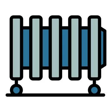 Wheel radiator icon vector flat 스톡 일러스트