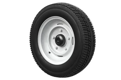Wheel retro car Stock Illustration