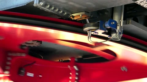 Wheel ropeway with speed controller Stock-Footage 58591288