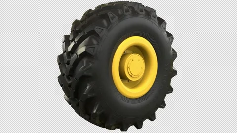 Wheel rotating - 3d render looped with alpha channel. Stock Footage 167538632