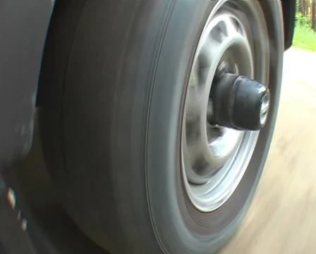 Wheel on the run Stock Footage 6523707
