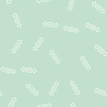 Wheel scroll line seamless pattern Illustrazione stock