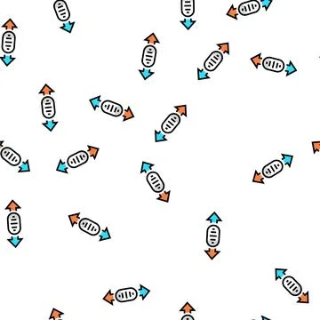 Wheel scroll vector seamless pattern Illustrazione stock