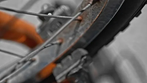 Wheel spin and brake Stock Footage 238519958