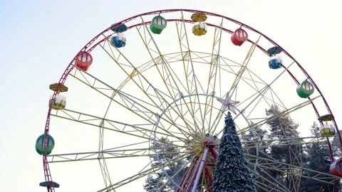 Wheel, spruce, christmas Video stock 144775150