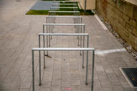 Wheel stand on the road empty Stock Photos