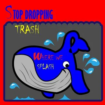 Wheel stop pollution Stock Illustration