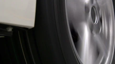Wheel testing in automobile factory Stock-Footage 35274844