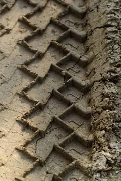 Wheel track Stock Photos