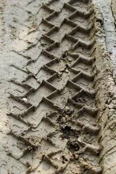 Wheel track Stock Photos