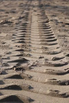 Wheel track Stock Photos