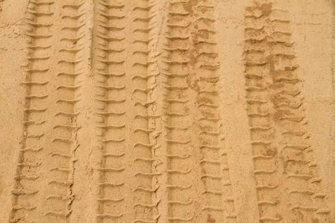 Wheel tracks Stock-Fotos