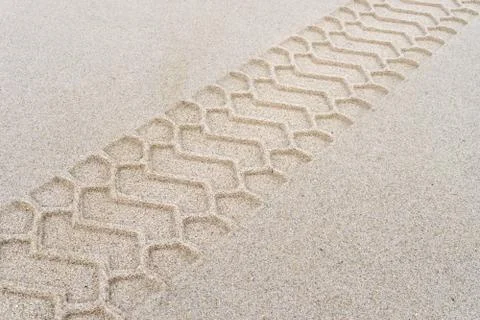 Wheel tracks Stock Photos