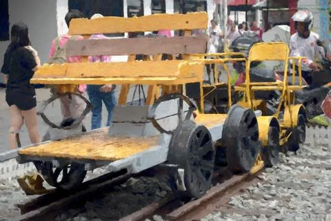 Wheel Train Stock Illustration