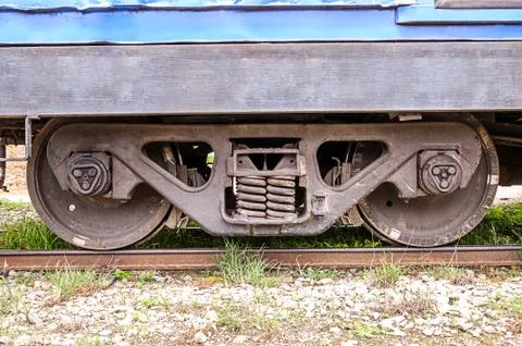 Wheel of  train Stock Photos