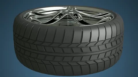 Wheel turns Stock Footage 11414151