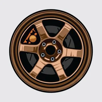 Wheel vector design Stock Illustration