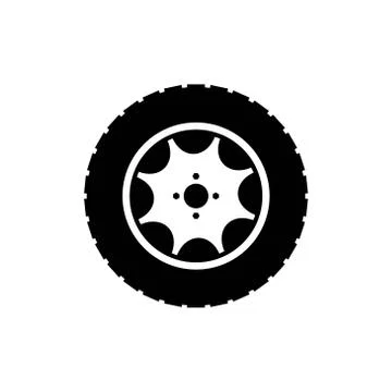 Wheel vector design template illustration Stock Illustration