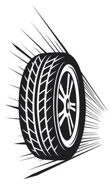 Wheel (vector tyre) Stock Illustration