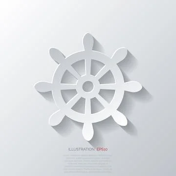 Wheel web icon vector illustration. Stock-Illustration
