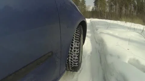 Wheel while driving Stock Footage 22374269