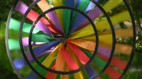 Wheel in the wind Stock Footage 505910