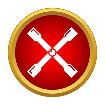 Wheel wrench tool icon for auto repair service Stock Illustration