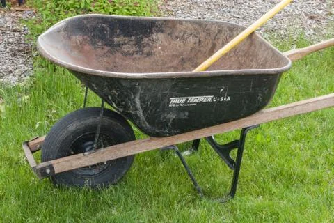 Wheelbarrow Garden Work Stock Photos
