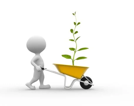 Wheelbarrow Stock Illustration