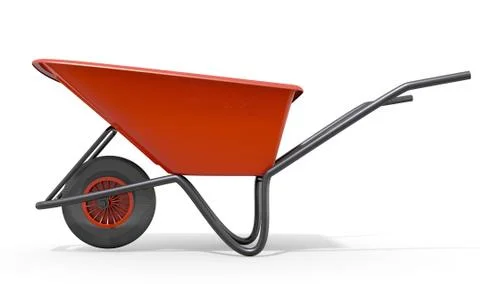 Wheelbarrow Studio Shot Stock Illustration