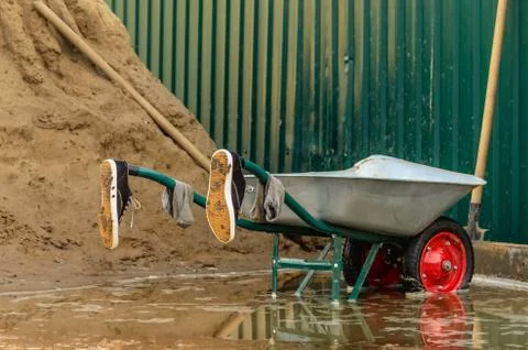 Wheelbarrows Stock Photos