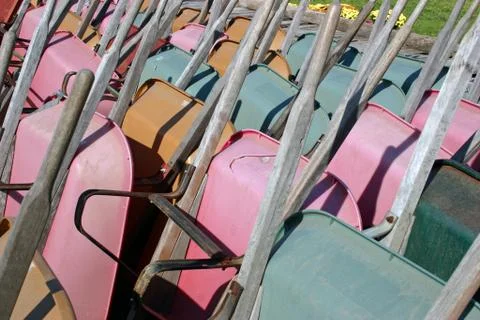 Wheelbarrows Stock Photos
