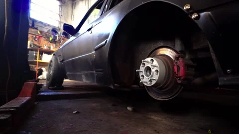 Wheelbase of a car Stock Footage 328235206