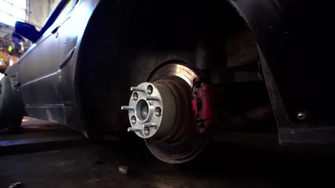 Wheelbase of a car Video stock 328235223