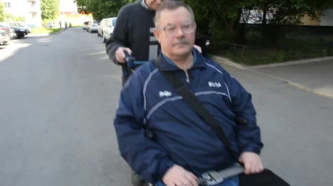 Wheelchair Stock Footage 6175353