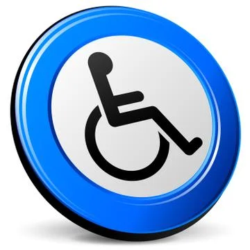 Wheelchair icon Stock Illustration