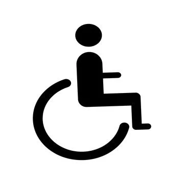 Wheelchair icon Stock Illustration
