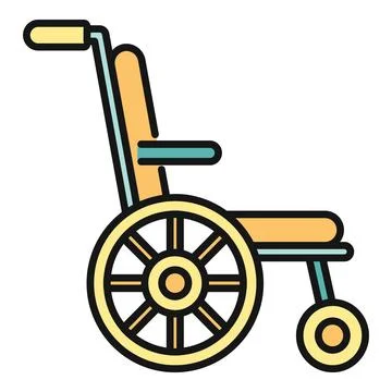 Wheelchair icon representing accessibility and disability support Stock Illustration