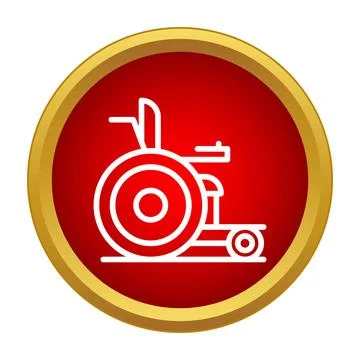 Wheelchair icon representing mobility, accessibility, and support Stock-Illustration
