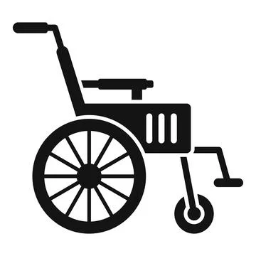 Wheelchair icon simple vector. Therapy doctor Stock Illustration