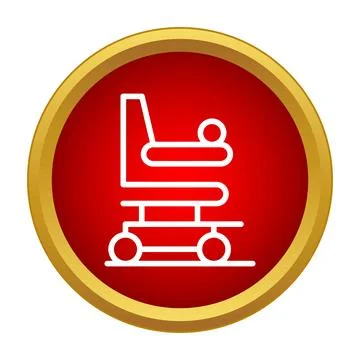 Wheelchair icon symbolizing accessibility and mobility for people Stock Illustration