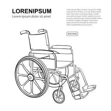 Wheelchair Stock Illustration