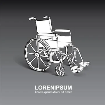 Wheelchair Stock Illustration