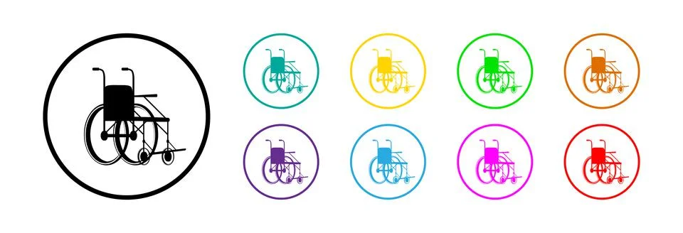 Wheelchair. Stock Illustration