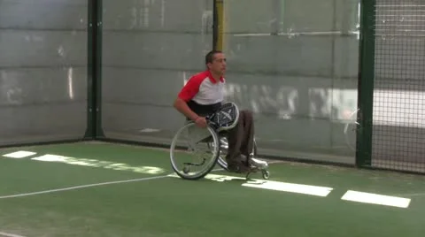 WheelChair Paddle 1 Video stock 12456683