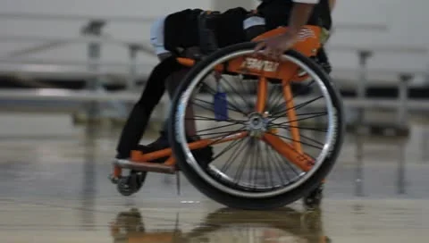 Wheelchair Sport(HD)c Stock Footage 8919661