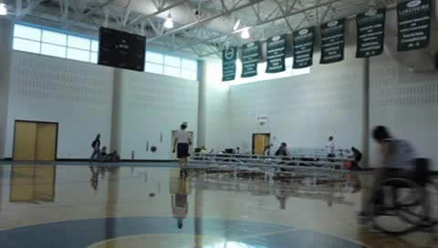 Wheelchair Sports(HD)c Stock Footage